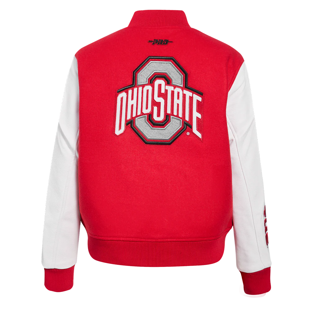 OHIO STATE UNIVERSITY CLASSIC WOMEN'S WOOL VARSITY JACKET