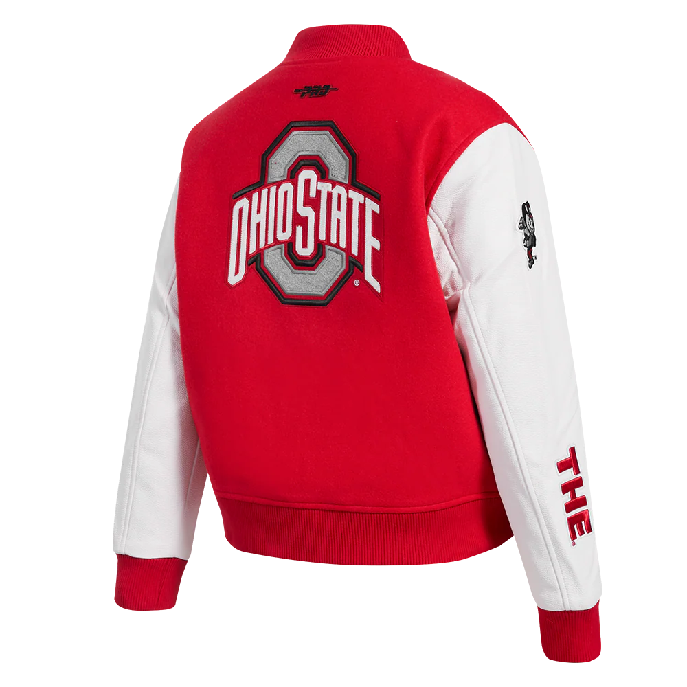 OHIO STATE UNIVERSITY CLASSIC WOMEN'S WOOL VARSITY JACKET