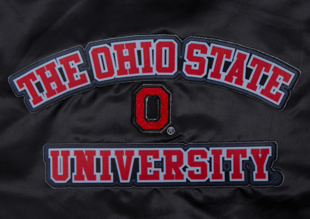 OHIO STATE UNIVERSITY CLASSIC WOMEN'S RIB SATIN JACKET