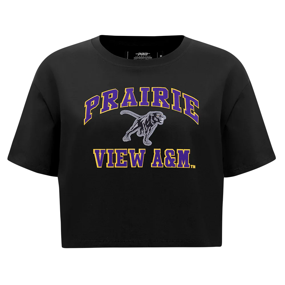 PRAIRIE VIEW A&M UNVERSITY CLASSIC WOMEN'S SINGLE JERSEY BOXY TEE