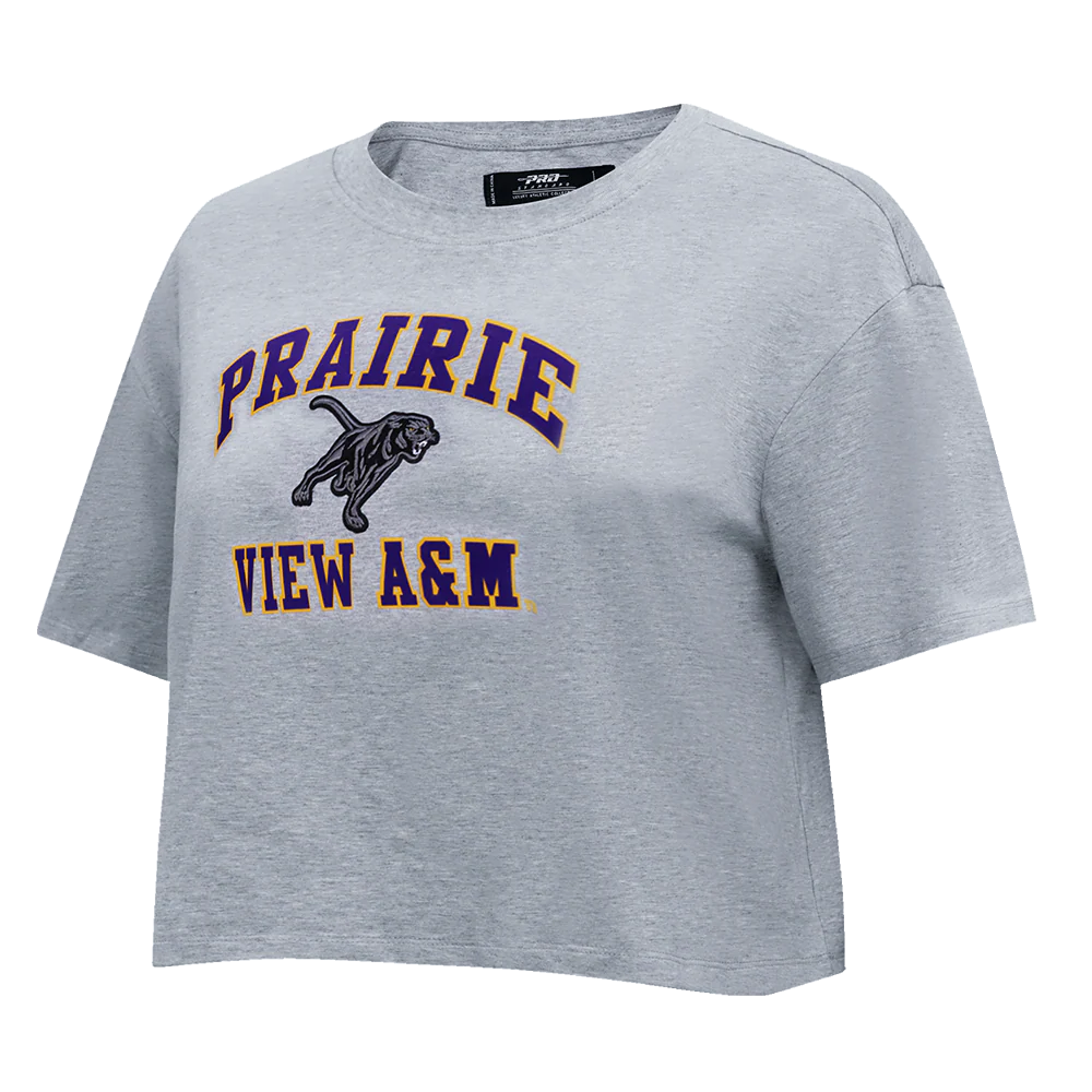 PRAIRIE VIEW A&M UNVERSITY CLASSIC WOMEN'S SINGLE JERSEY BOXY TEE