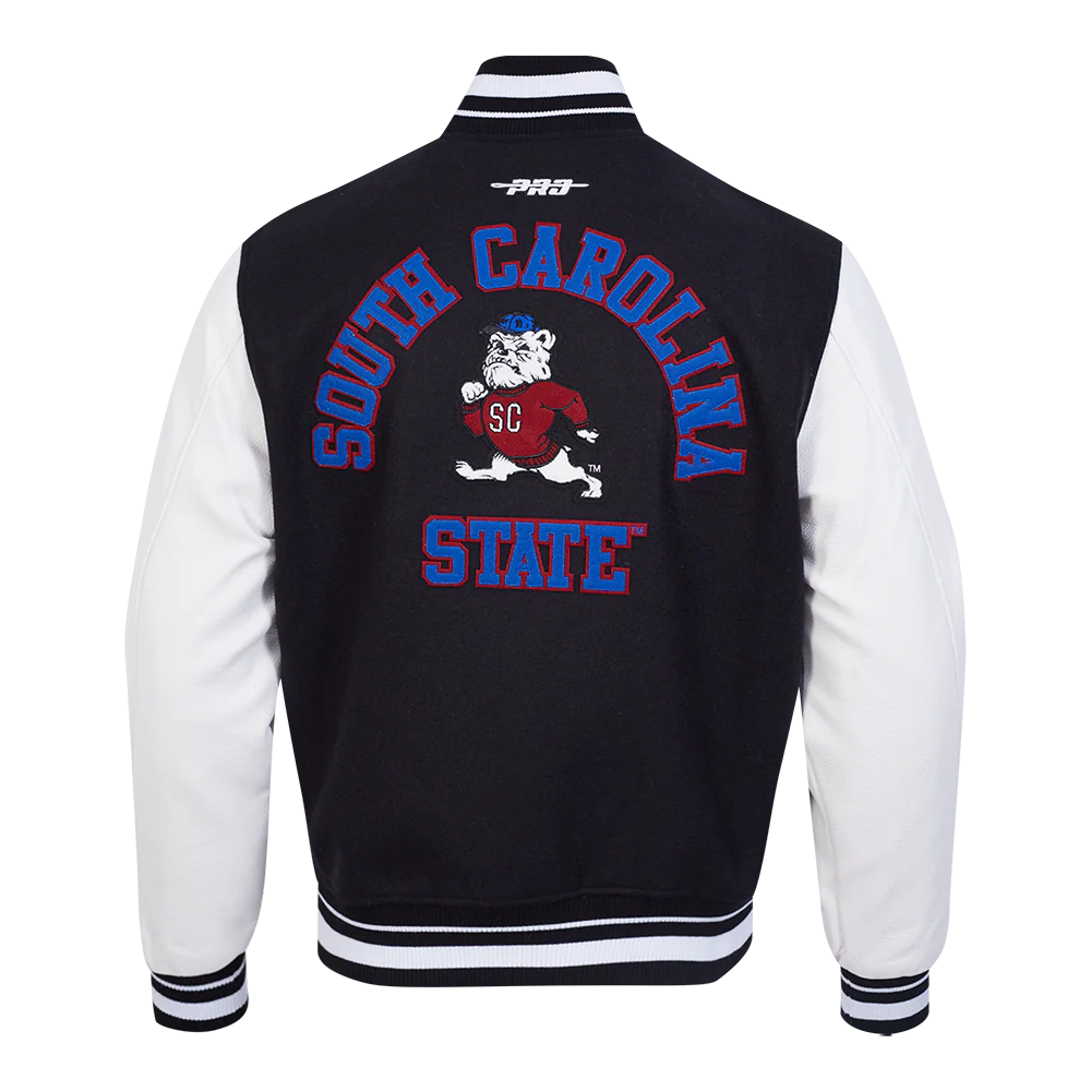 SOUTH CAROLINA STATE UNIVERSITY CLASSIC RIB WOOL VARSITY JACKET