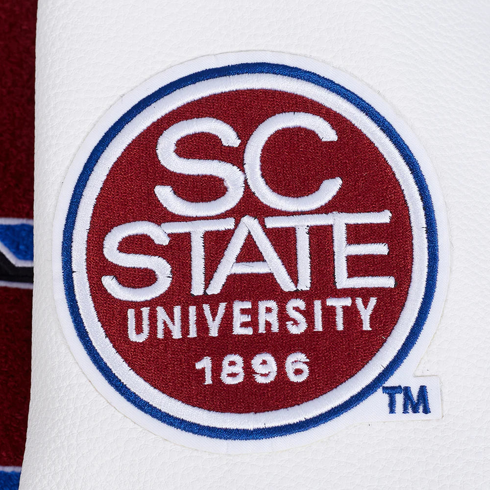 SOUTH CAROLINA STATE UNIVERSITY CLASSIC RIB WOOL VARSITY JACKET