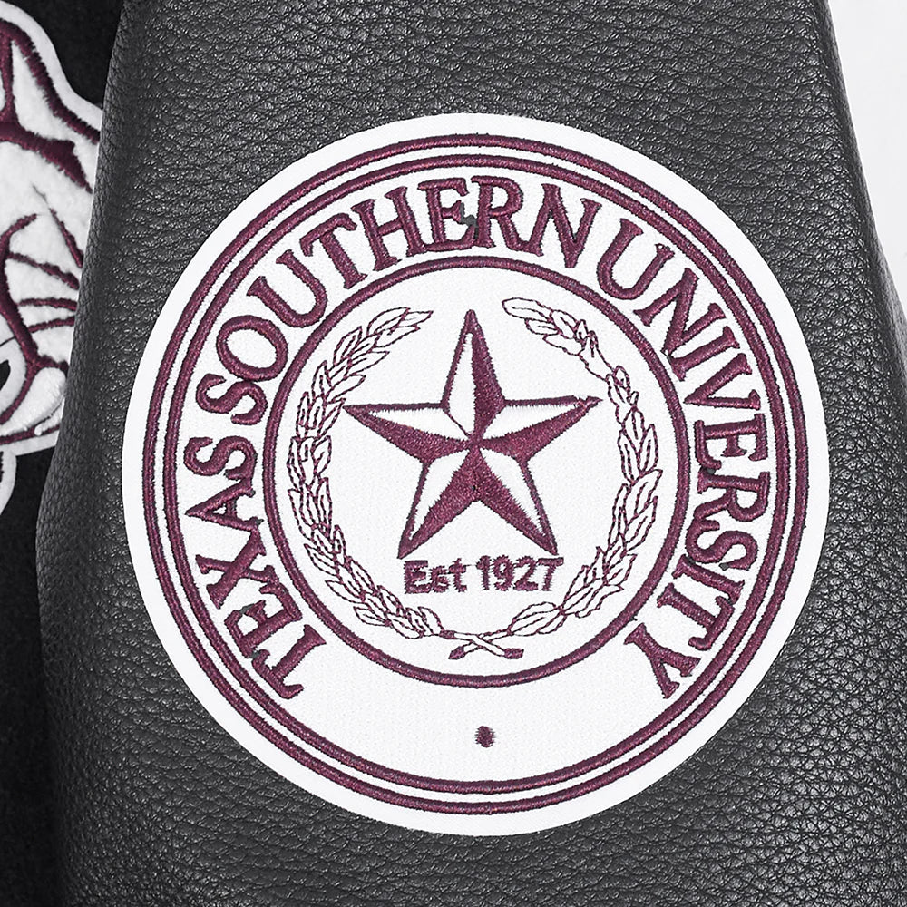 TEXAS SOUTHERN UNIVERSITY CLASSIC RIB WOOL VARSITY JACKET