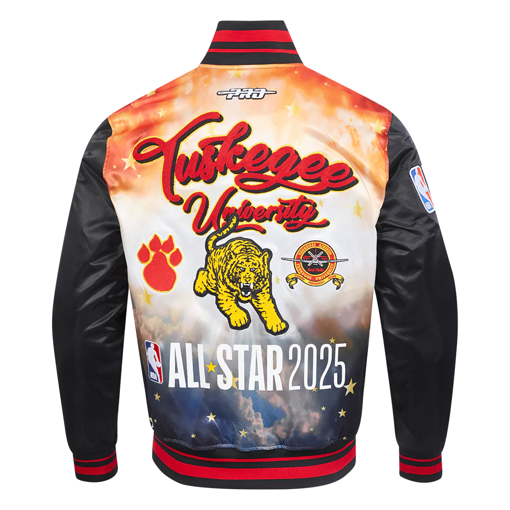 TUSKEGEE UNIVERSITY HBCU X NBA ALL STAR 2025 MEN'S SUBLIMATED SATIN JACKET