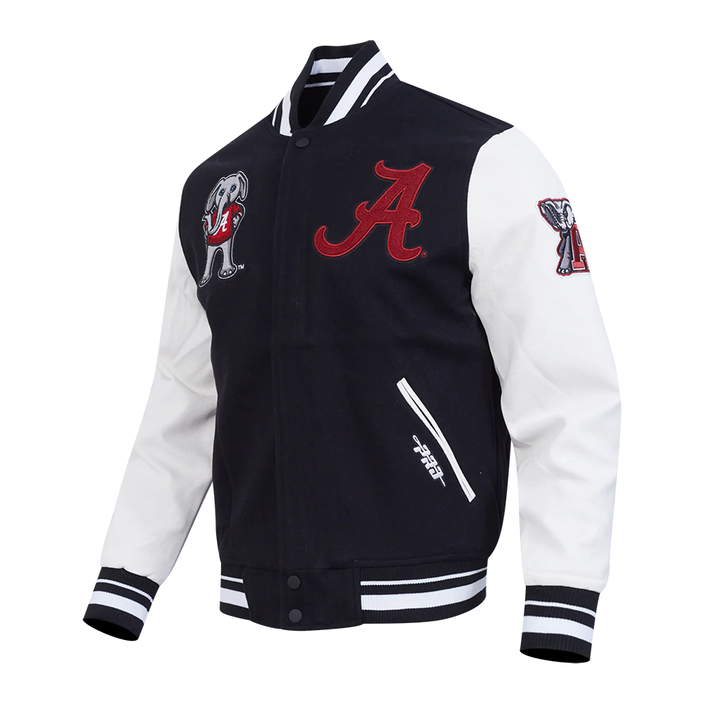 UNIVERSITY OF ALABAMA CLASSIC RIB WOOL VARSITY JACKET