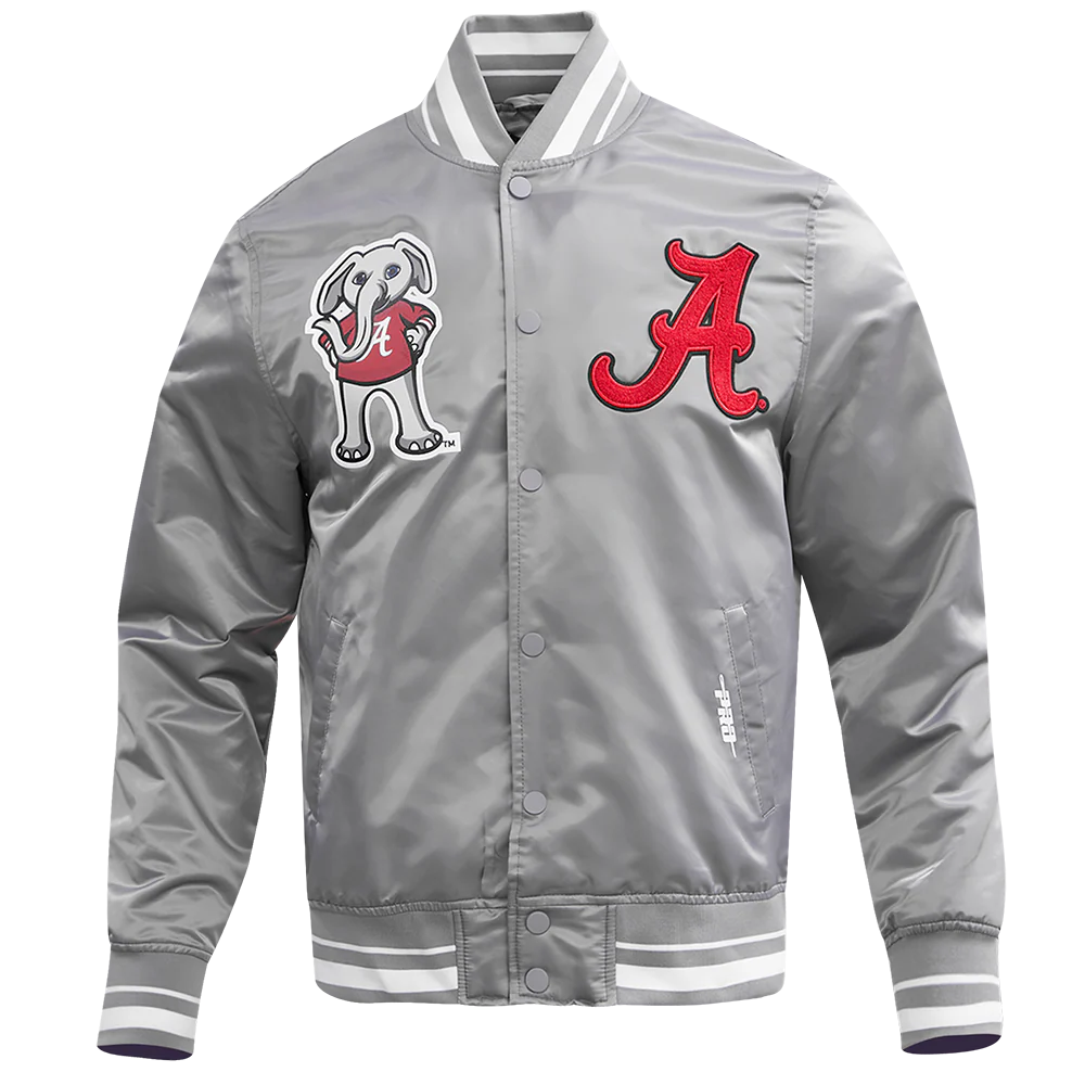 UNIVERSITY OF ALABAMA CLASSIC RIB SATIN JACKET