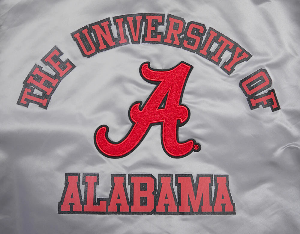 UNIVERSITY OF ALABAMA CLASSIC RIB SATIN JACKET