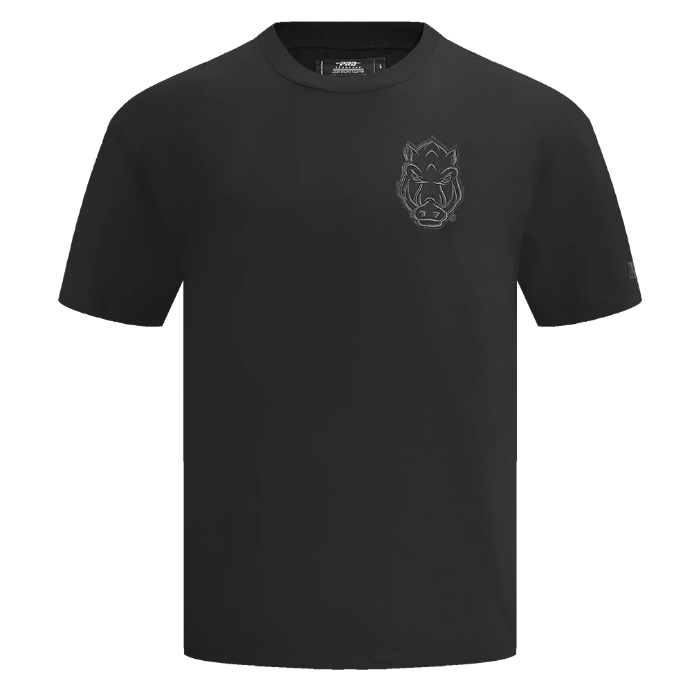 UNIVERSITY OF ARKANSAS NEUTRAL COTTON JERSEY DROP SHOULDER TEE