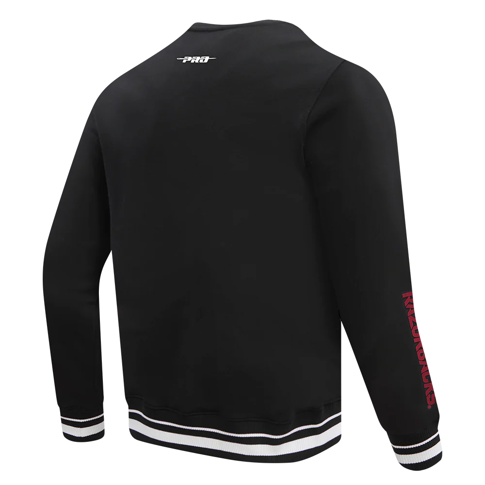 UNIVERSITY OF ARKANSAS CLASSIC MEN'S STACKED LOGO CREWNECK