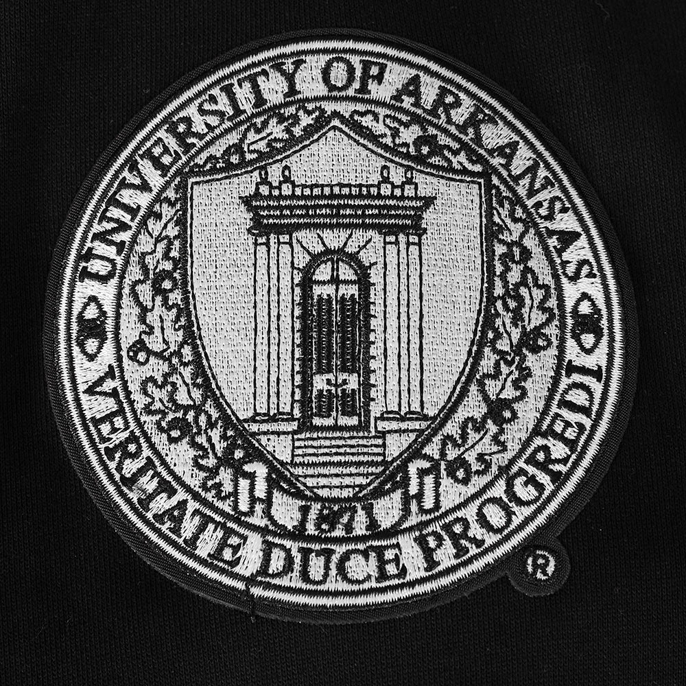 UNIVERSITY OF ARKANSAS CLASSIC MEN'S STACKED LOGO CREWNECK