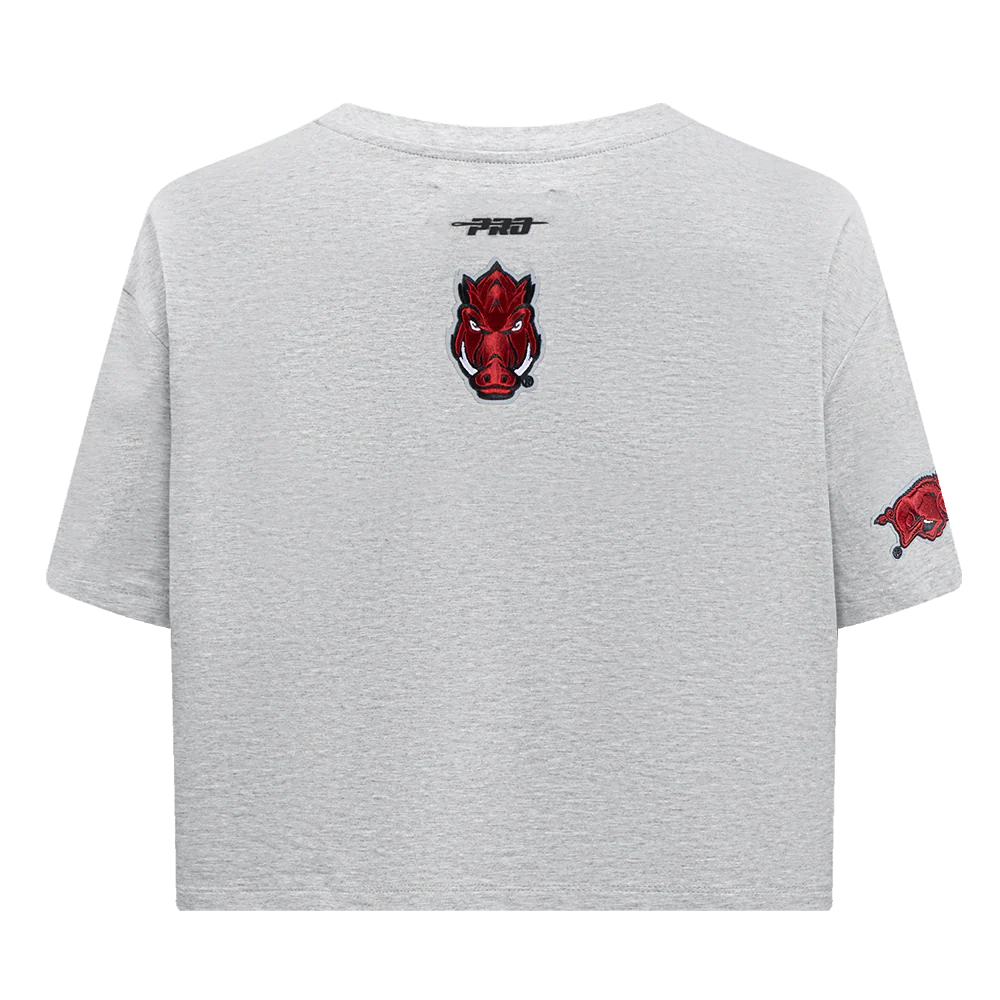 UNIVERSITY OF ARKANSAS FAYETTEVILLE CLASSIC WOMEN'S SINGLE JERSEY BOXY TEE