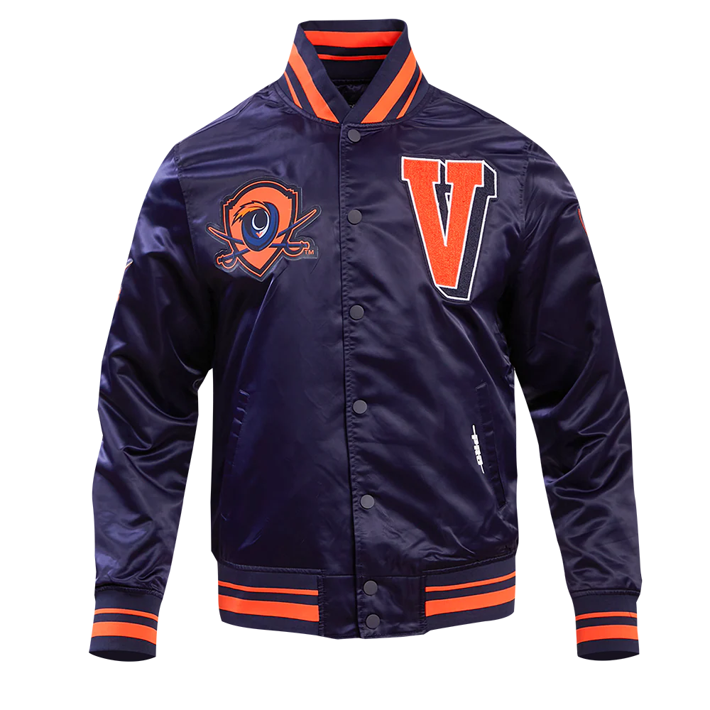 UNIVERSITY OF VIRGINIA CLASSIC MEN'S RIB SATIN JACKET