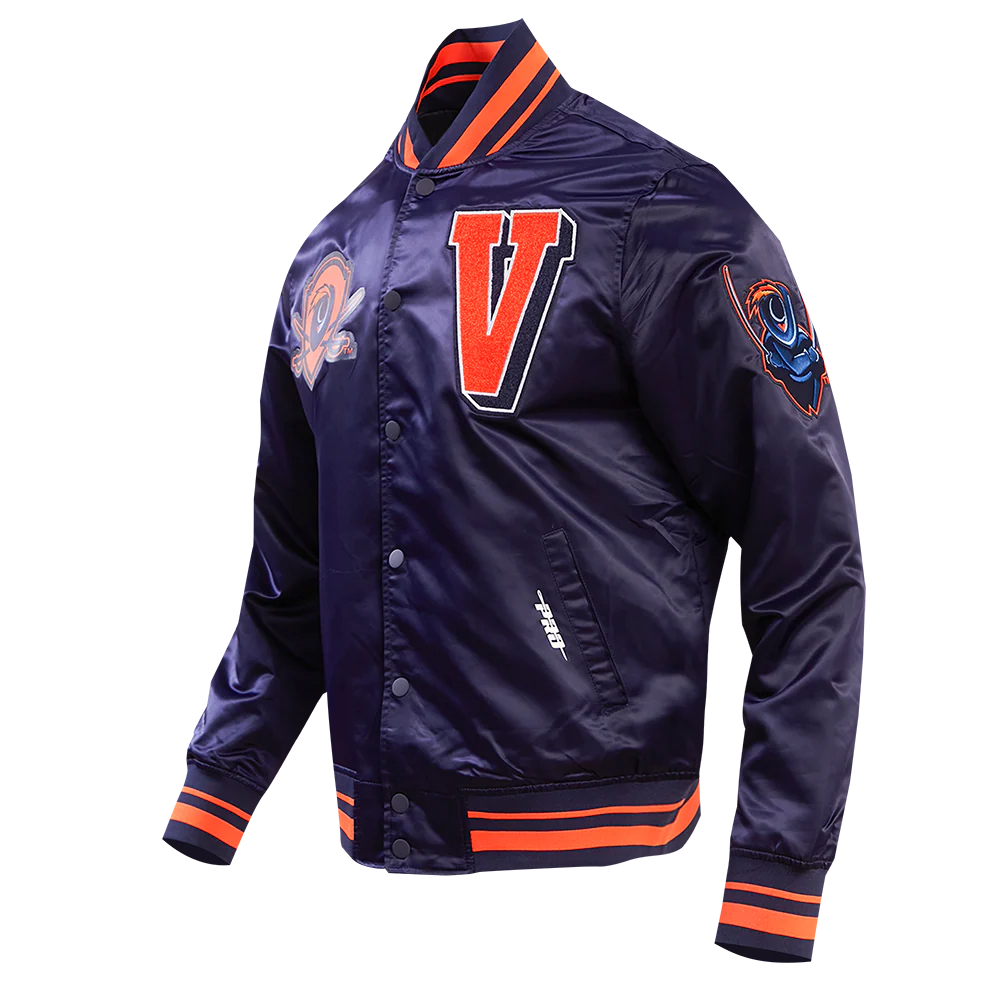 UNIVERSITY OF VIRGINIA CLASSIC MEN'S RIB SATIN JACKET