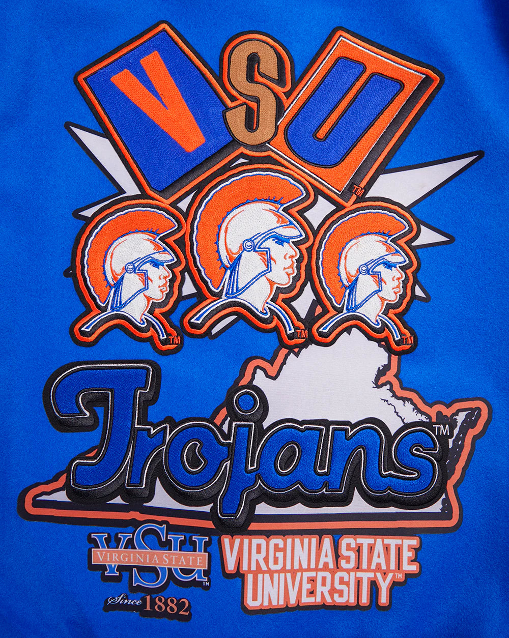 VIRGINIA STATE UNIVERSITY HOMECOMING MEN'S WOOL VARSITY JACKET