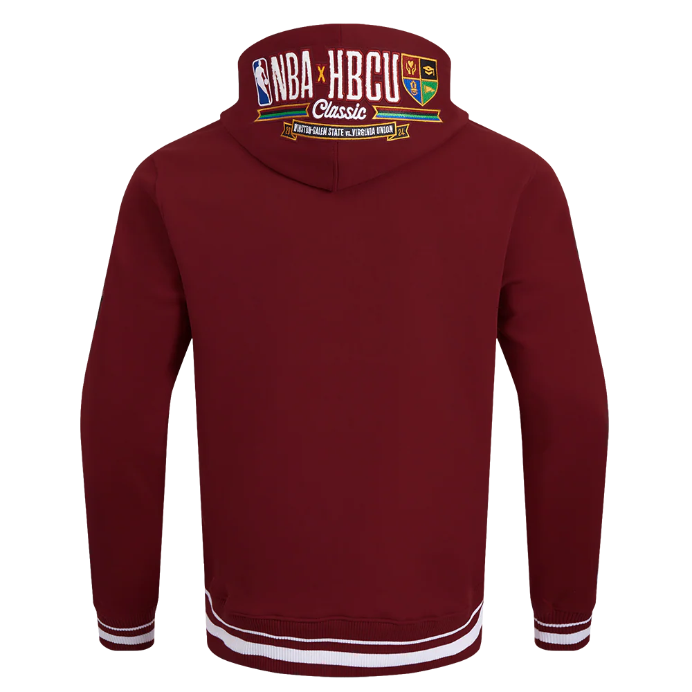 HBCU X NBA ALL STAR 2024 VIRGINIA UNION UNIVERSITY MEN'S RIB FLEECE PULLOVER HOODIE