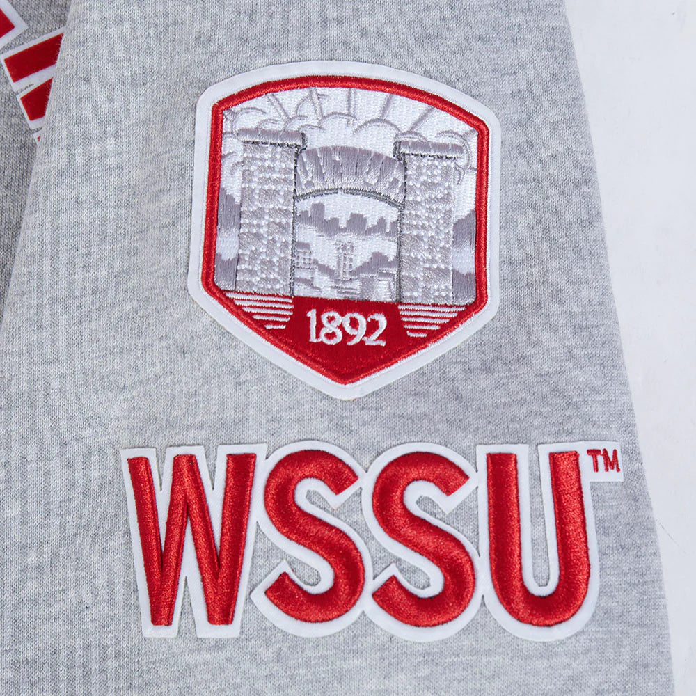 WINSTON SALEM STATE UNIVERSITY CLASSIC MEN'S STACKED LOGO PO HOODIE