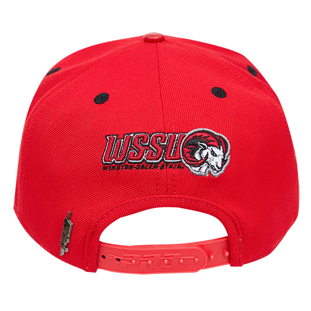WINSTON SALEM STATE UNIVERSITY CLASSIC UNISEX STACKED LOGO WOOL SNAPBACK