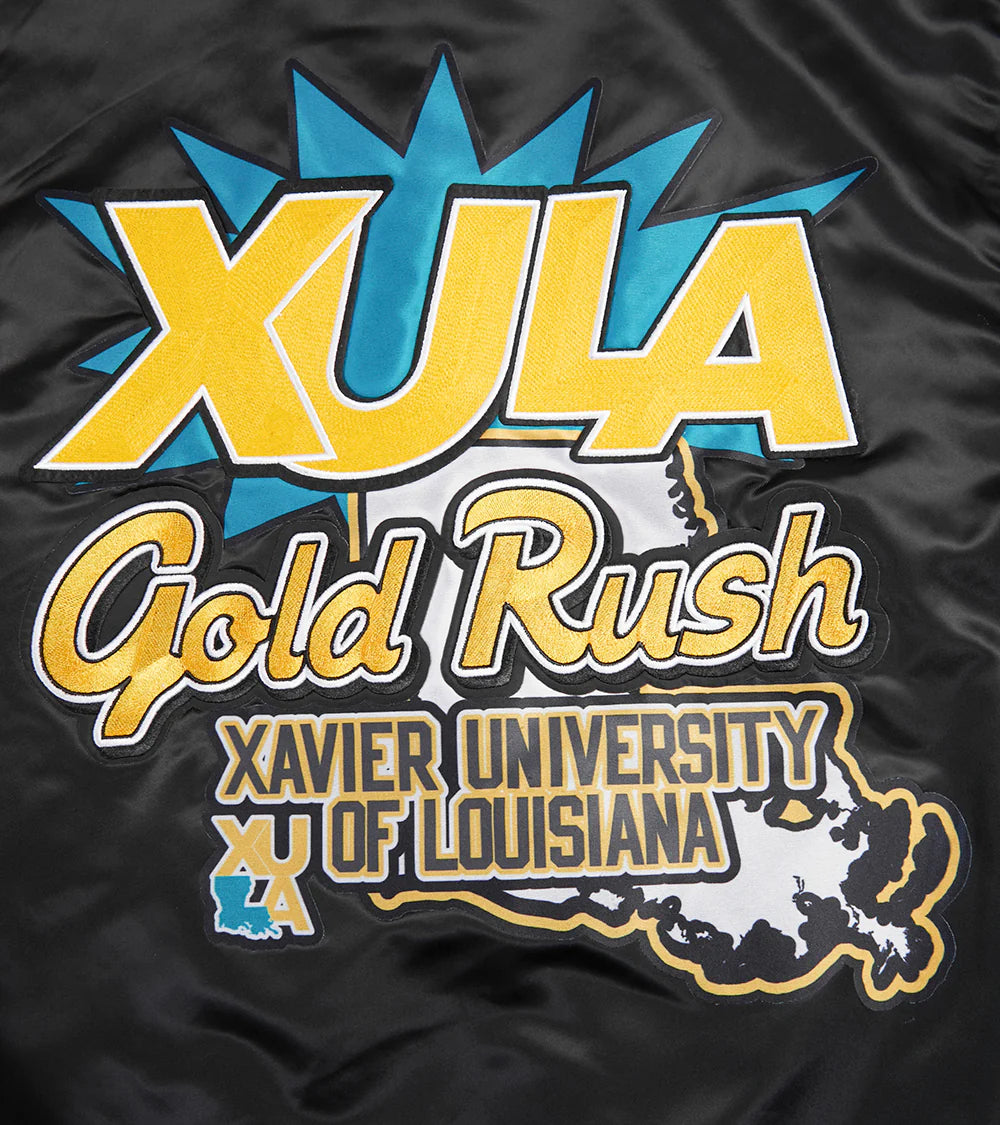 XAVIER UNIVERSITY OF LOUISIANA HOMECOMING RIB MEN'S SATIN JACKET