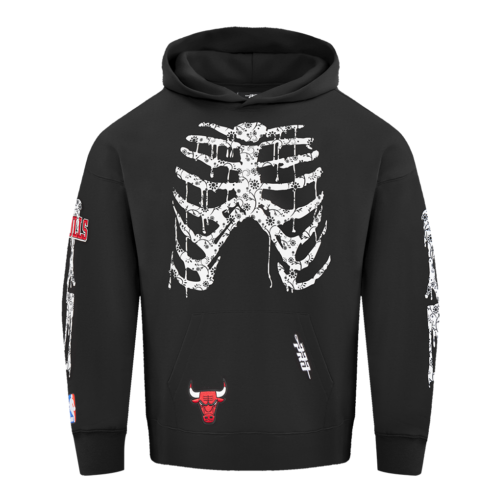 Chicago Bulls Men's Pull Over Hoodie Rib Cage