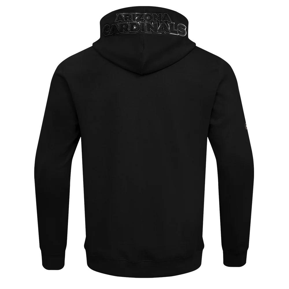 NFL ARIZONA CARDINALS TRIPLE BLACK MEN'S DK FZ HOODIE