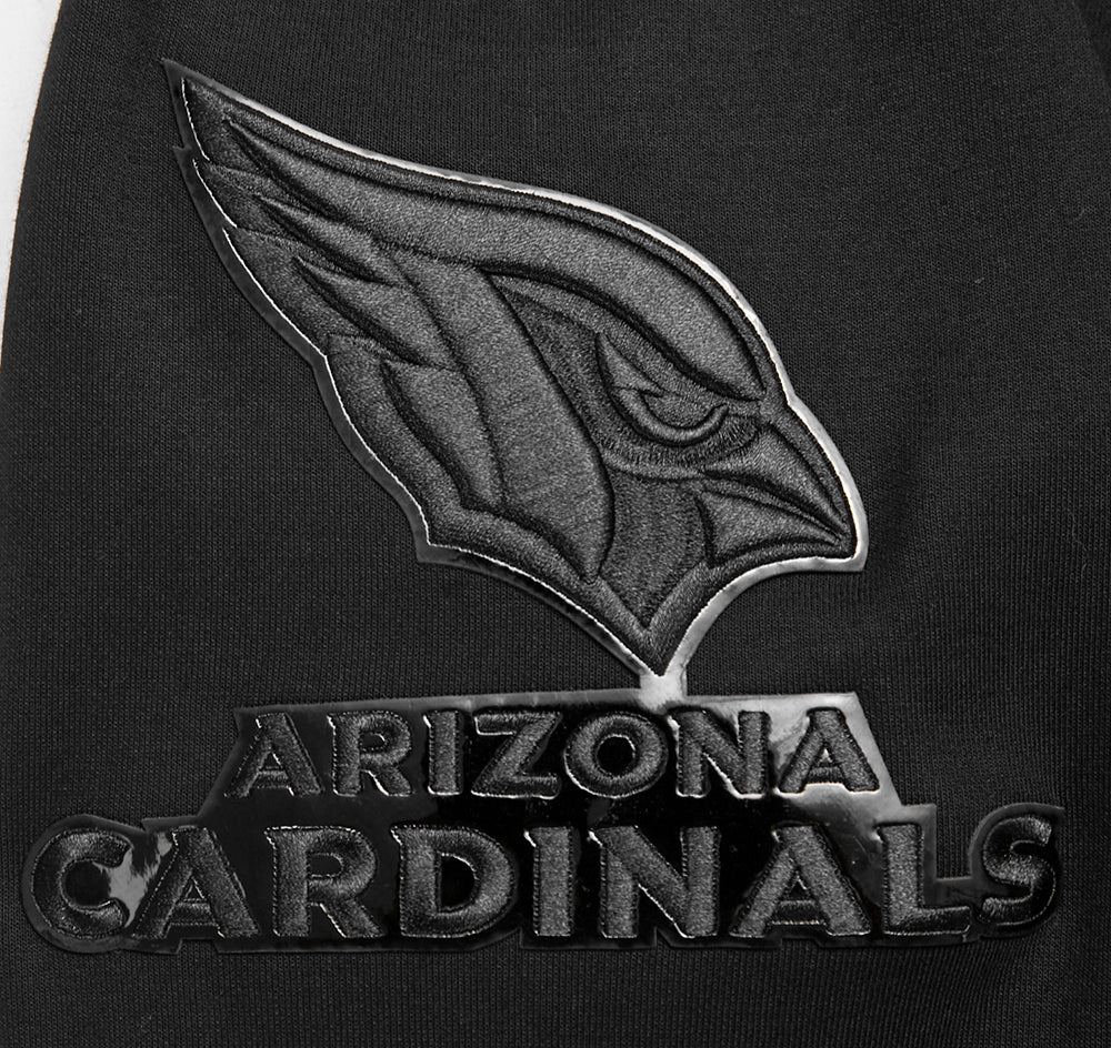 NFL ARIZONA CARDINALS TRIPLE BLACK MEN'S DK FZ HOODIE