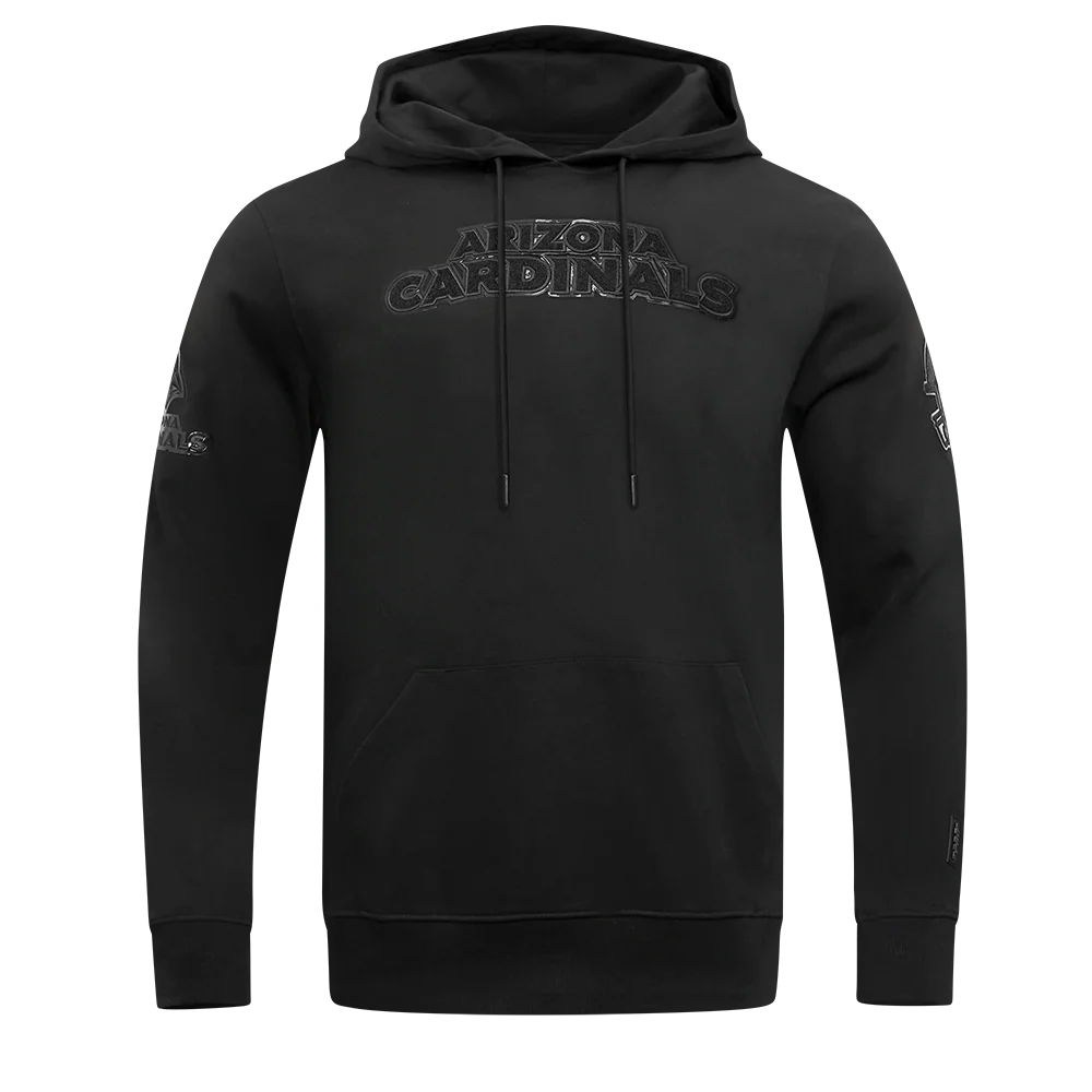 NFL ARIZONA CARDINALS TRIPLE BLACK MEN'S PULLOVER HOODIE