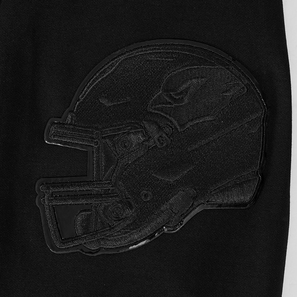 NFL ARIZONA CARDINALS TRIPLE BLACK MEN'S PULLOVER HOODIE