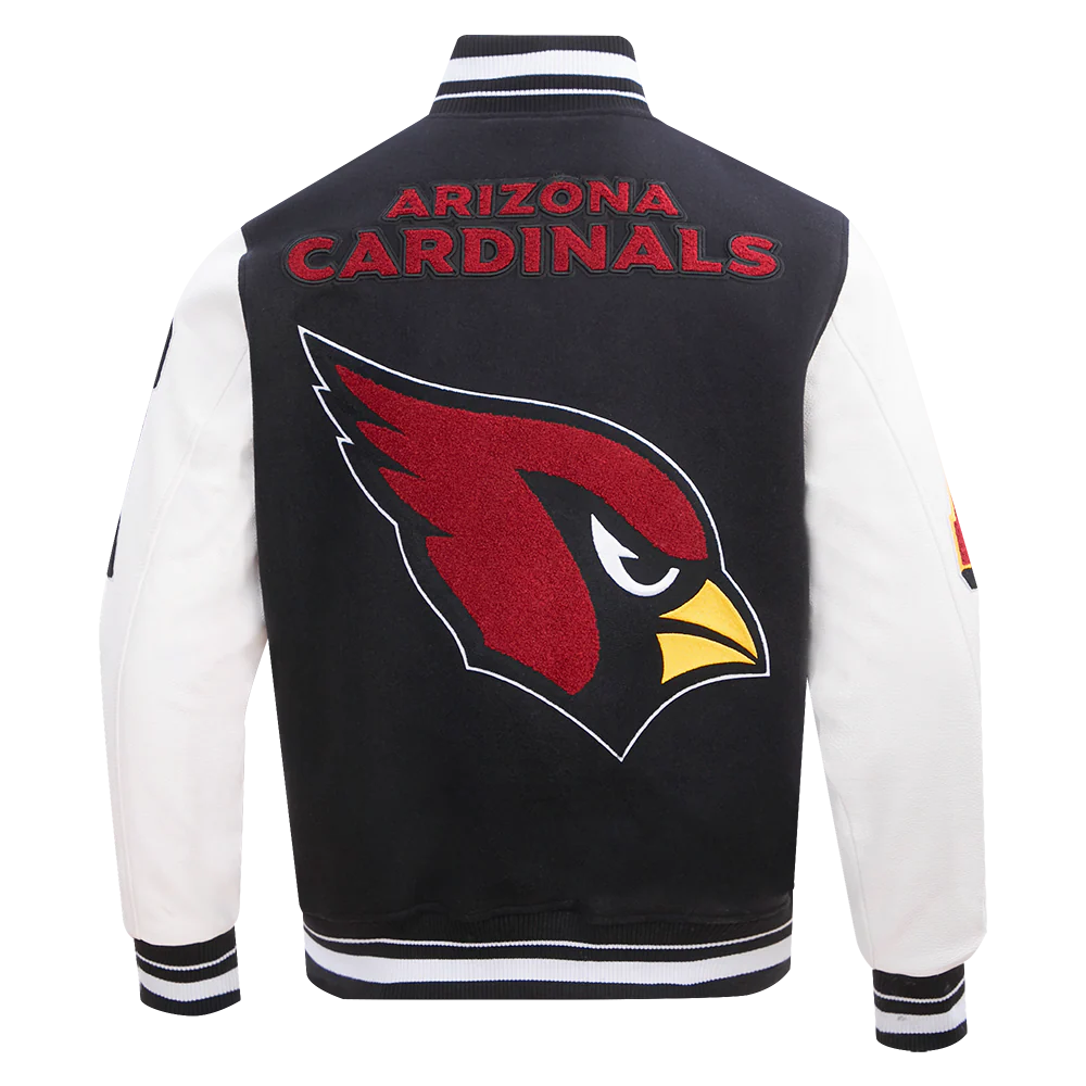 NFL ARIZONA CARDINALS MASHUP MEN'S RIB WOOL VARSITY JACKET