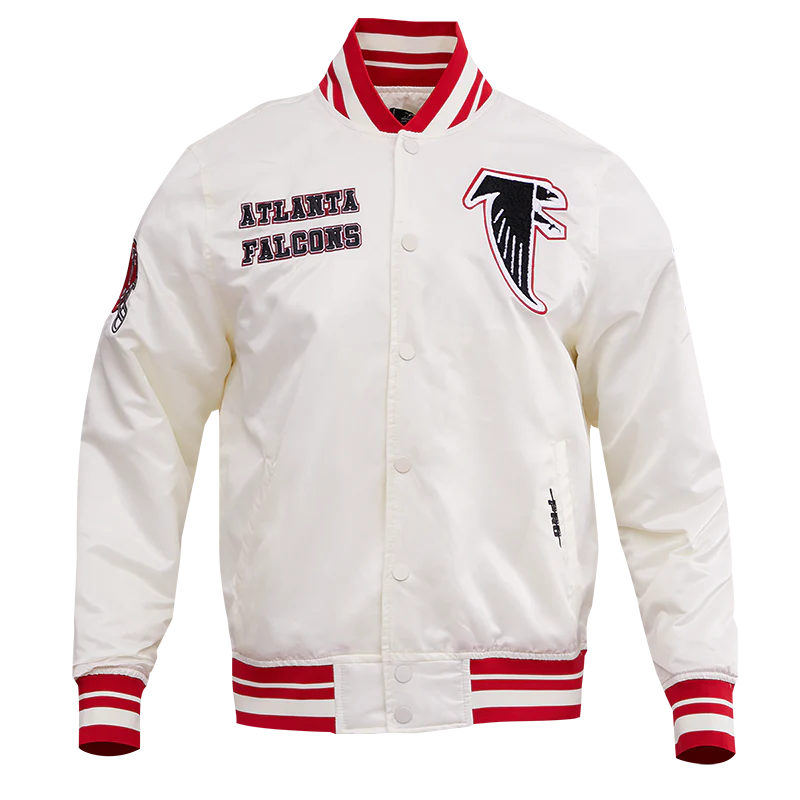 NFL ATLANTA FALCONS RETRO CLASSIC MEN'S RIB SATIN JACKET