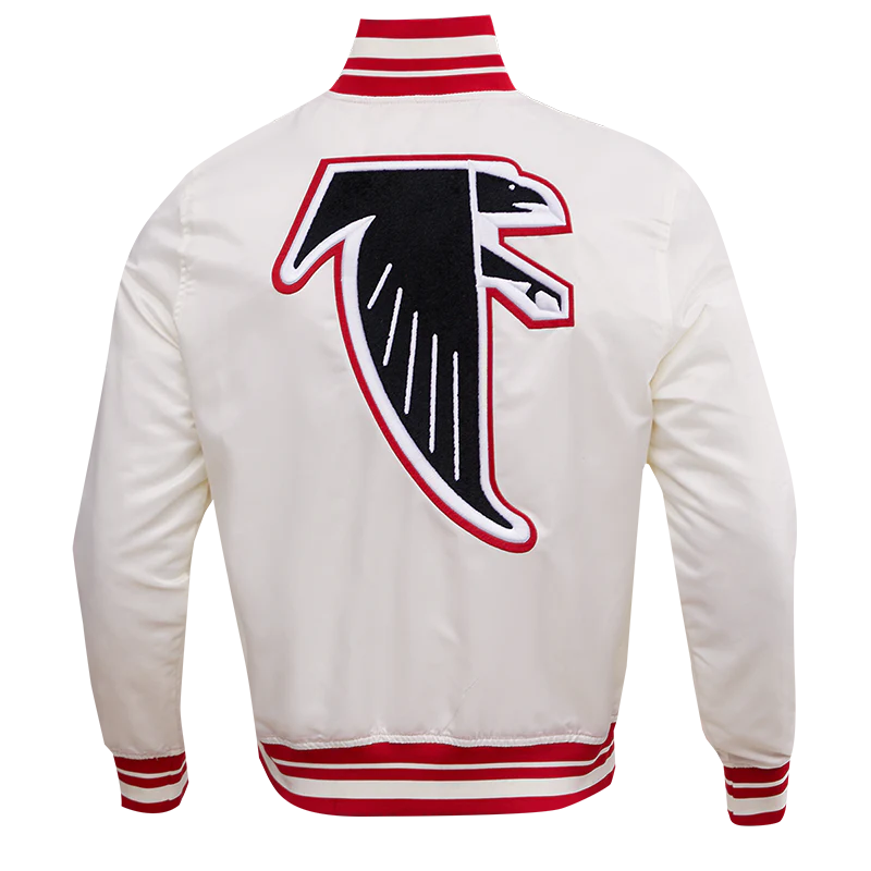 NFL ATLANTA FALCONS RETRO CLASSIC MEN'S RIB SATIN JACKET