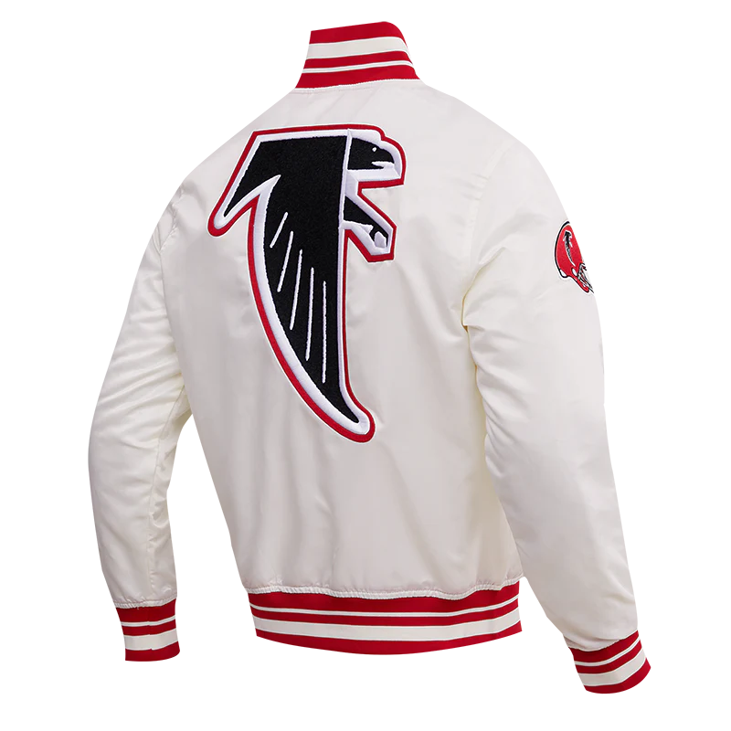 NFL ATLANTA FALCONS RETRO CLASSIC MEN'S RIB SATIN JACKET