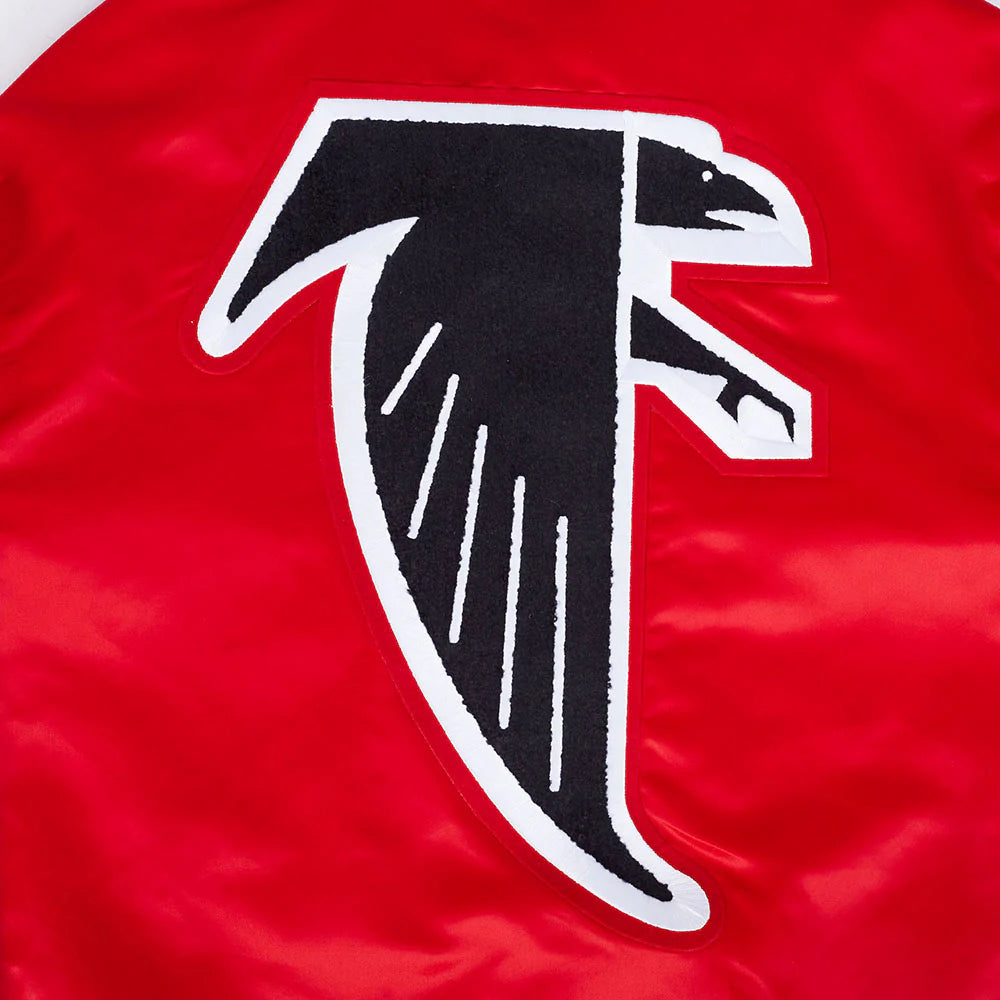 NFL ATLANTA FALCONS RETRO CLASSIC MEN'S RIB SATIN JACKET