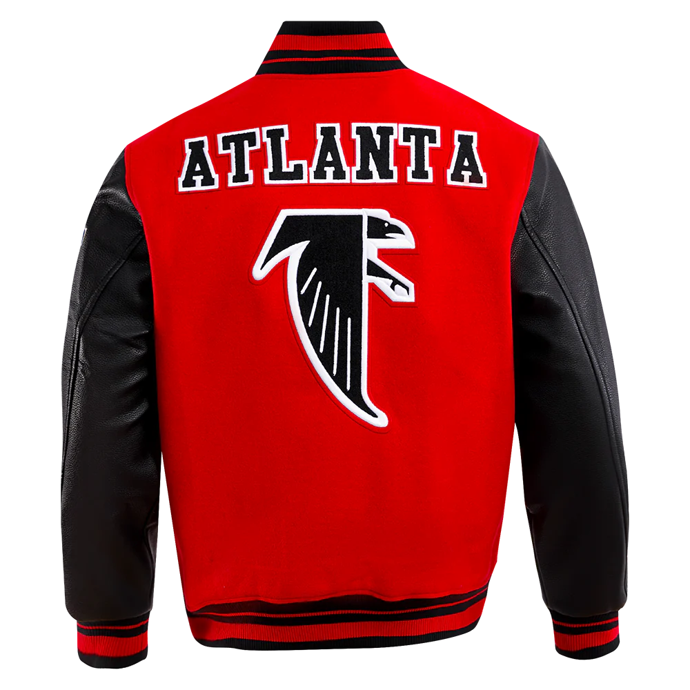 NFL ATLANTA FALCONS RETRO CLASSIC MEN'S RIB WOOL VARSITY JACKET