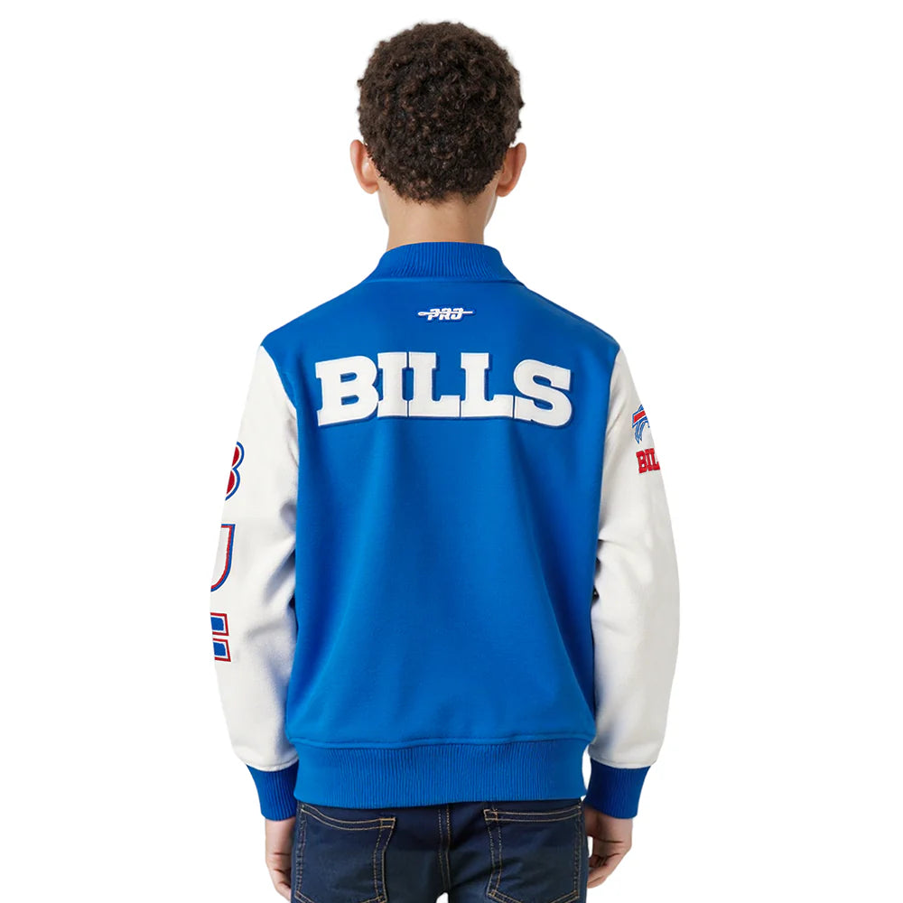 NFL BUFFALO BILLS CLASSIC BIG BOYS WOOL VARSITY JACKET