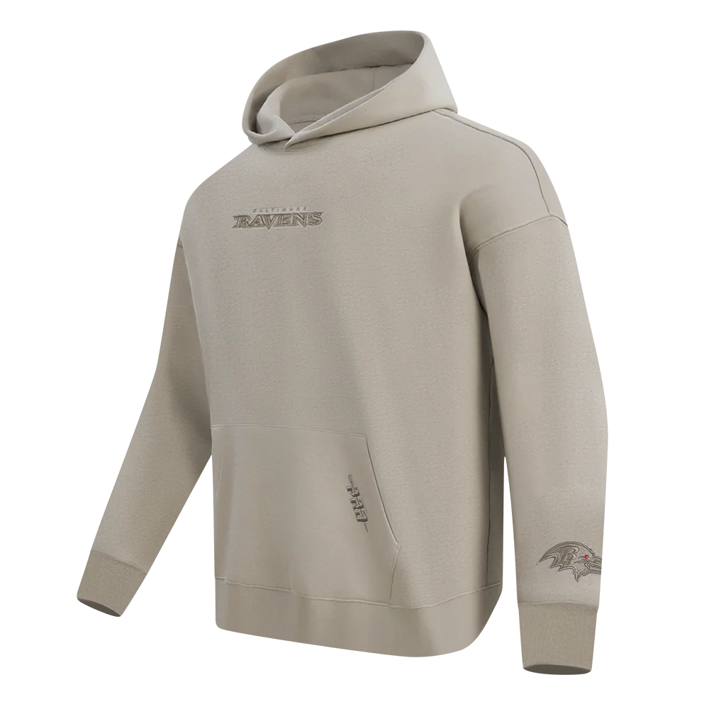 NFL BALTIMORE RAVENS WINGSPAN MEN'S DROP SHOULDER FLC PO HOODIE