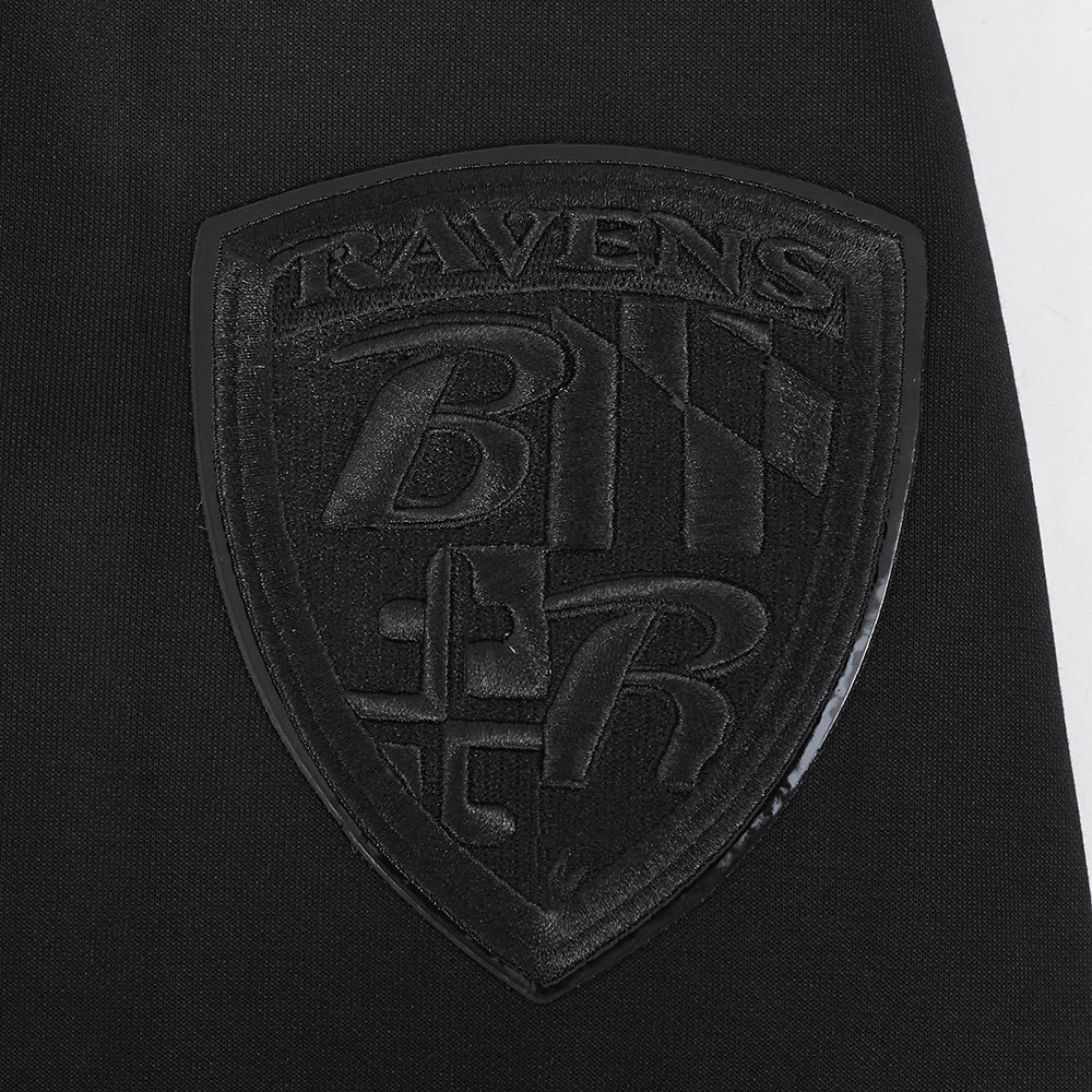 NFL BALTIMORE RAVENS TRIPLE BLACK LOGO HOODIE