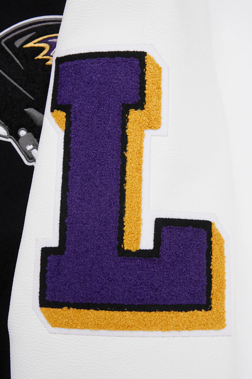 NFL BALTIMORE RAVENS MASHUP MEN'S RIB WOOL VARSITY JACKET