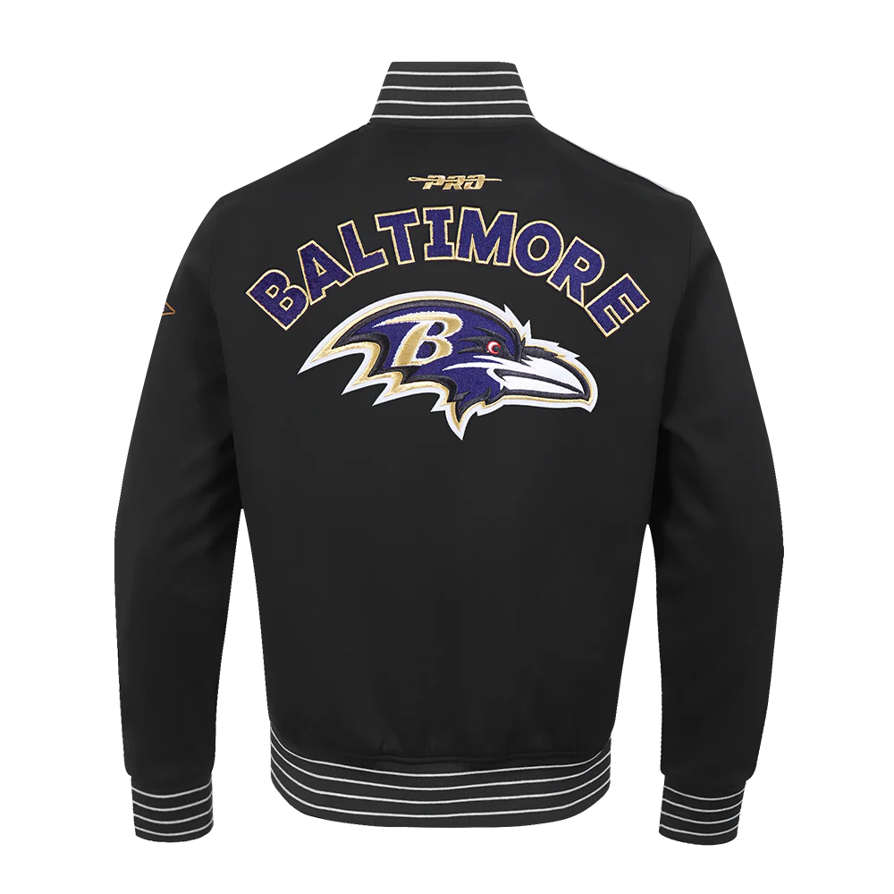 NFL BALTIMORE RAVENS PRO GAME DAY MEN'S DBL KNIT JACKET