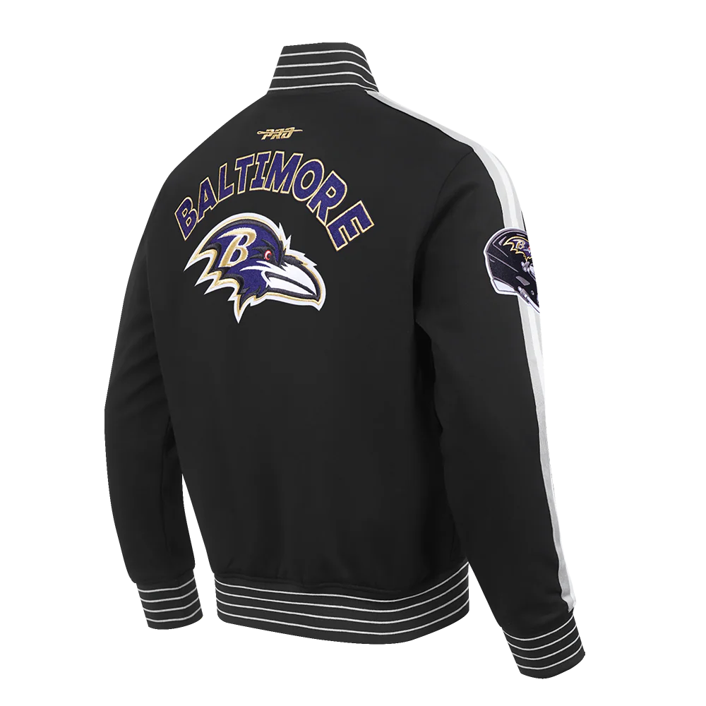 NFL BALTIMORE RAVENS PRO GAME DAY MEN'S DBL KNIT JACKET