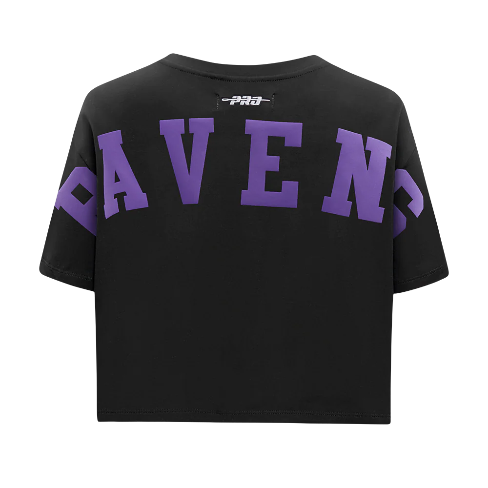 NFL BALTIMORE RAVENS WINGSPAN WOMEN'S SJ BOXY TEE