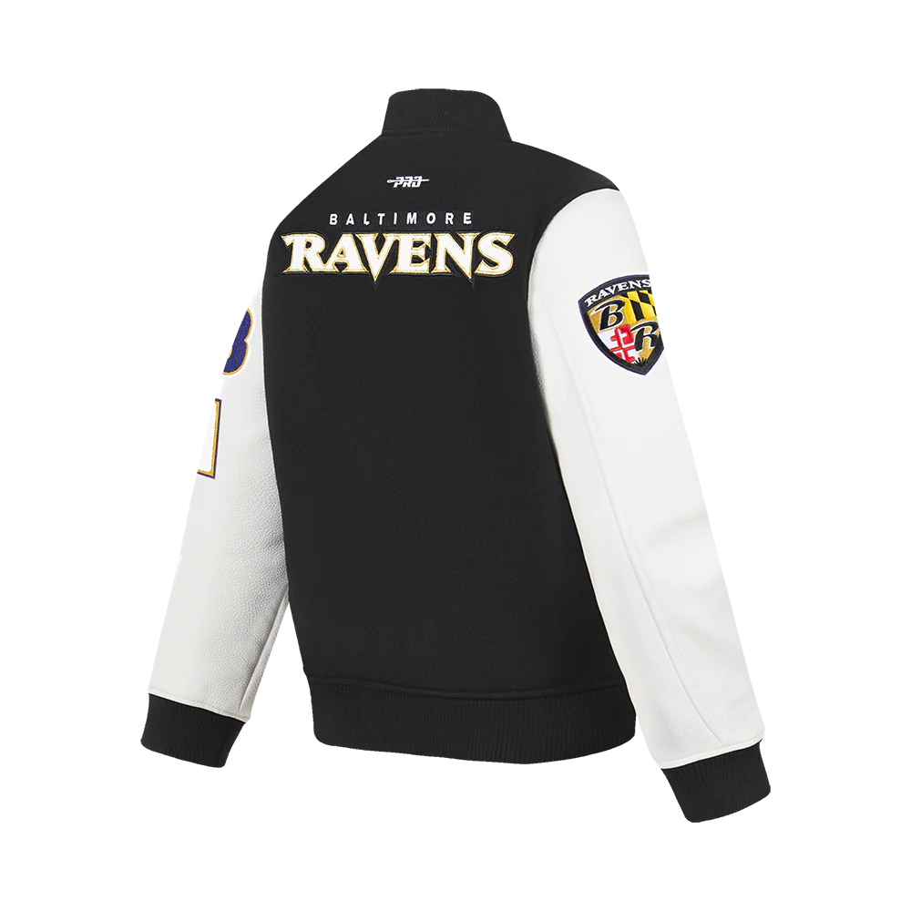 NFL BALTIMORE RAVENS CLASSIC BIG BOYS WOOL VARSITY JACKET