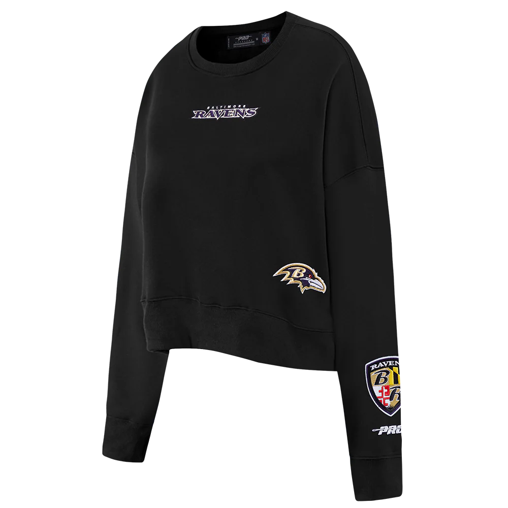 NFL BALTIMORE RAVENS WINGSPAN WOMEN'S FLC CREWNECK