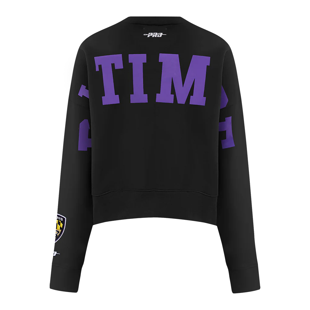 NFL BALTIMORE RAVENS WINGSPAN WOMEN'S FLC CREWNECK