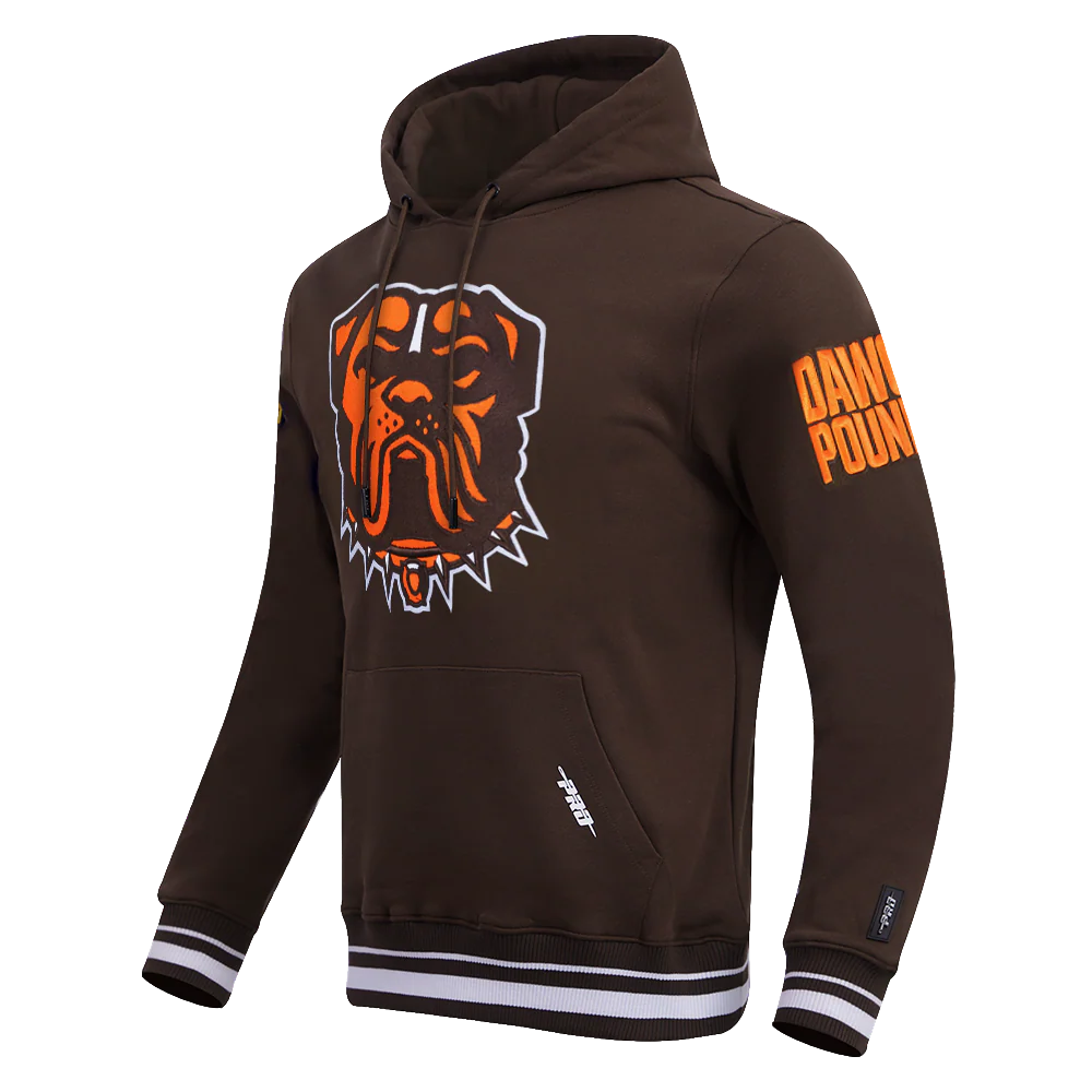 NFL CLEVELAND BROWNS MASHUP MEN'S RIB PULLOVER HOODIE
