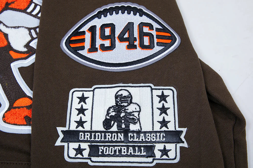 NFL CLEVELAND BROWNS RETRO CLASSIC MEN'S PO HOODIE