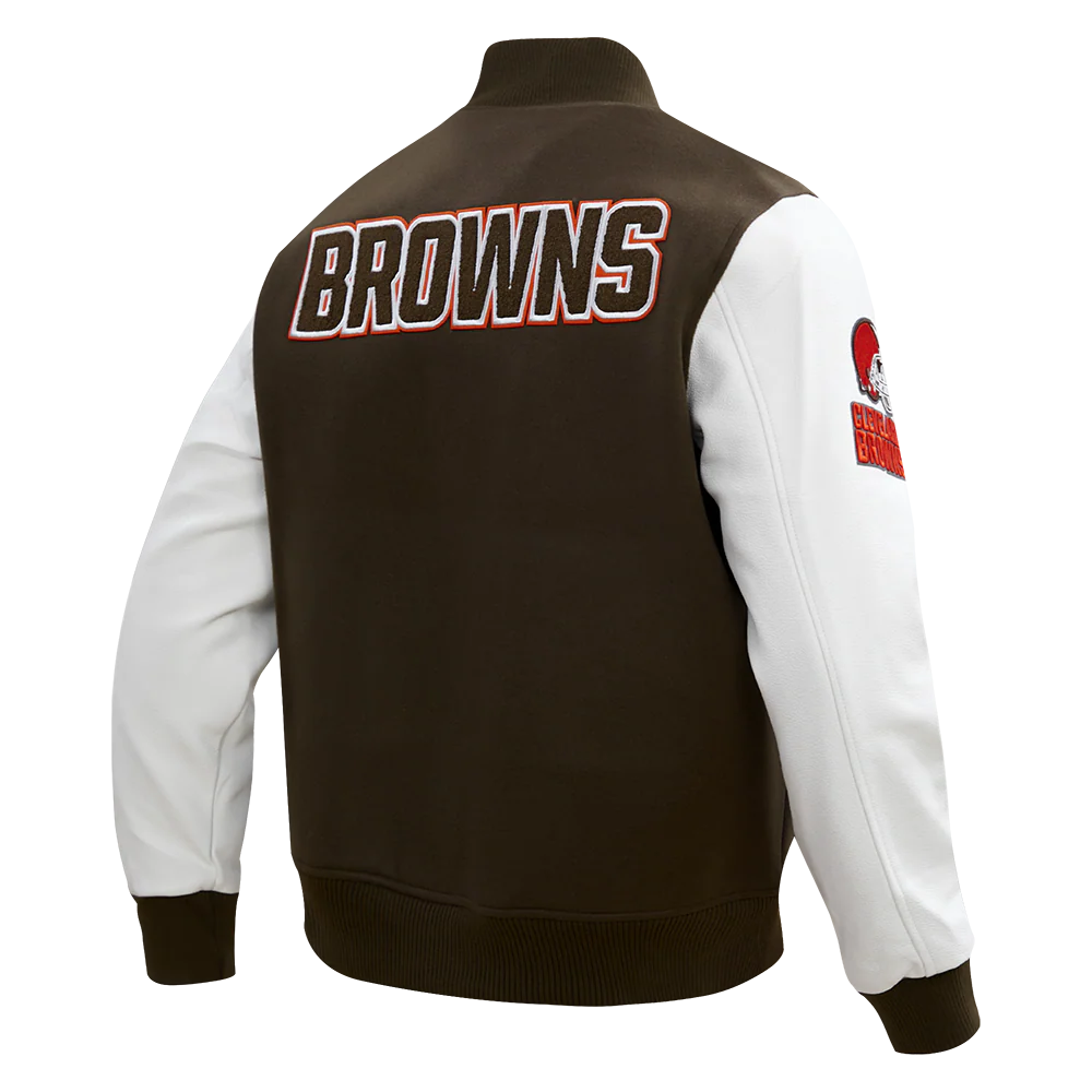 NFL CLEVELAND BROWNS CLASSIC WOOL VARSITY JACKET