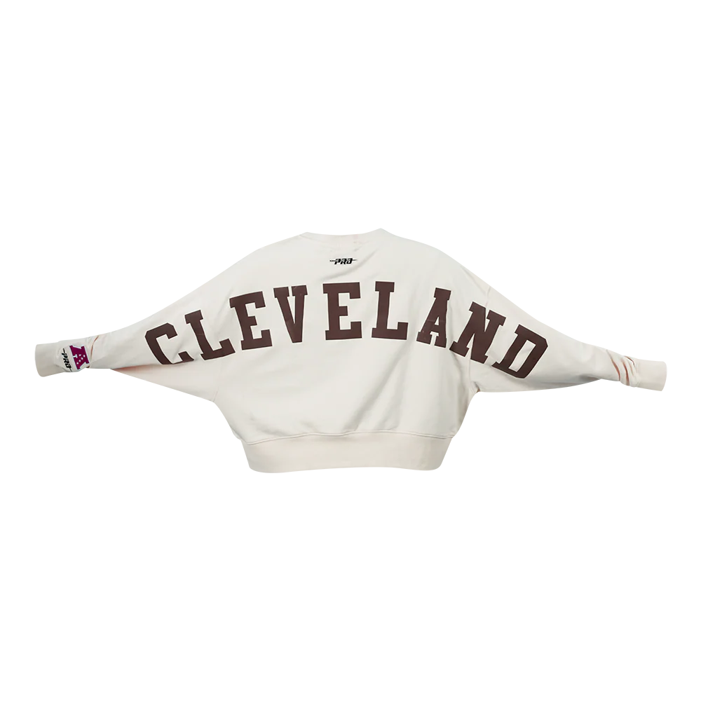 NFL CLEVELAND BROWNS WINGSPAN WOMEN'S FLC CREWNECK