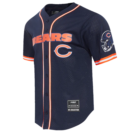 CHICAGO BEARS MEN'S BUTTON DOWN MESH TOP