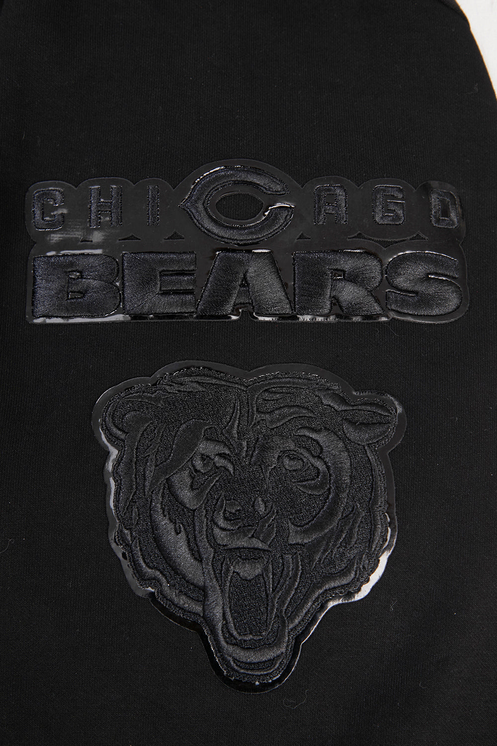 NFL CHICAGO BEARS TRIPLE BLACK MEN'S PULLOVER HOODIE
